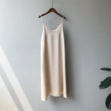 Load image into Gallery viewer, Mooirue Spring 2019 Woman Tank Dress Casual Satin Sexy Camisole Elastic Female Home Beach Dresses